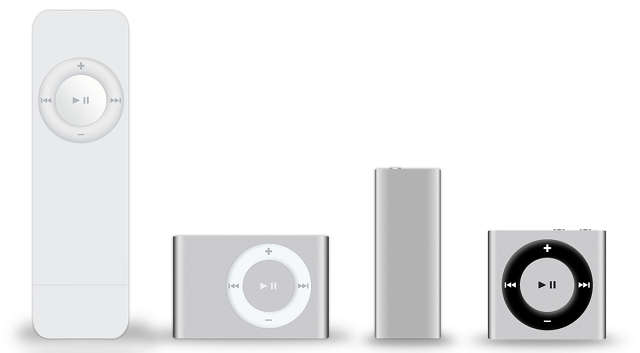 Mashable / Wikimedia Commons But the iPod shuffle never saw an update that introduced Bluetooth support.